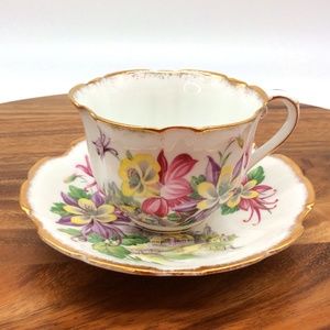 Vintage Royal Stafford Aquilegia, Bone China England Tea Cup